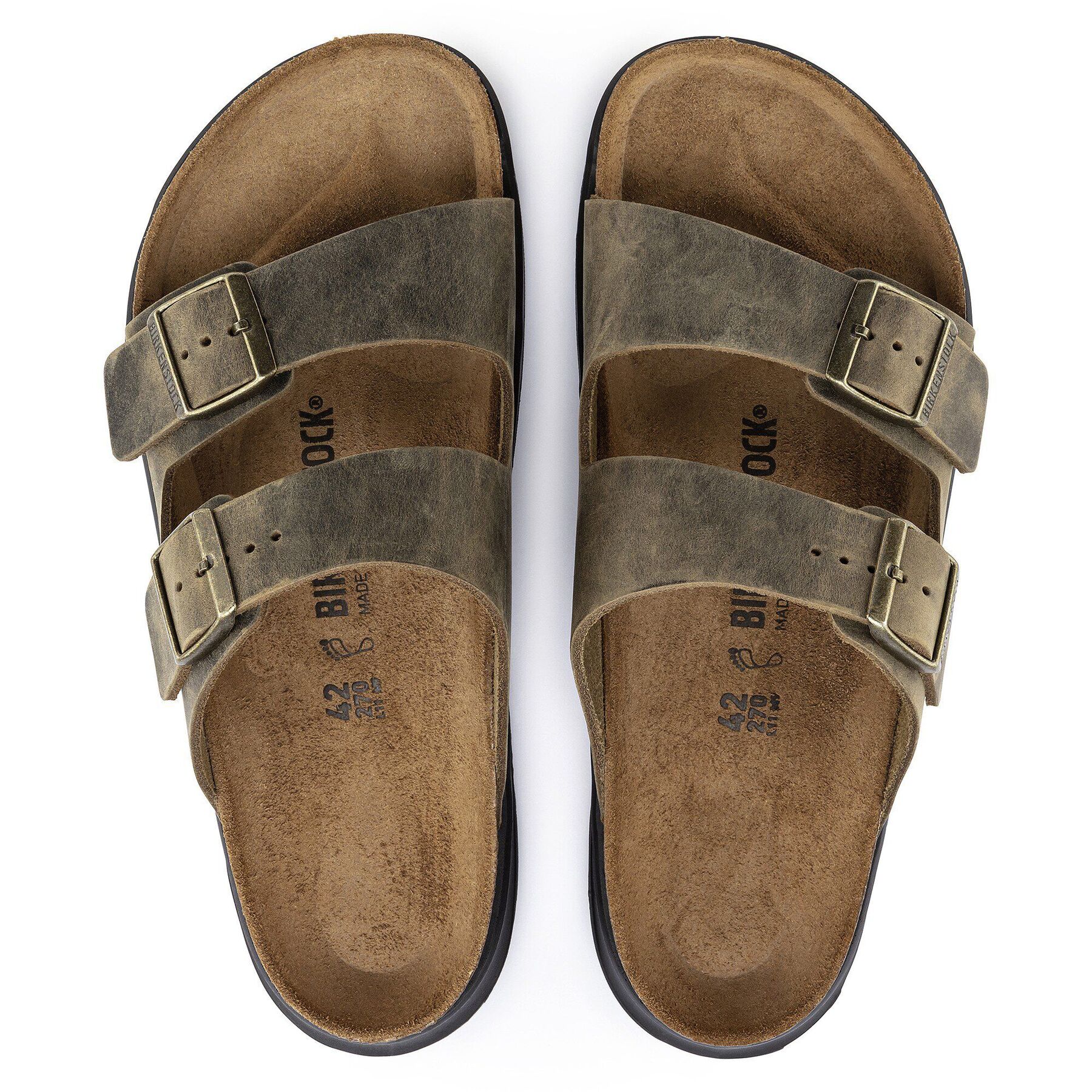 Alternative view of Arizona Crosstown Men Oiled Leather Faded Khaki