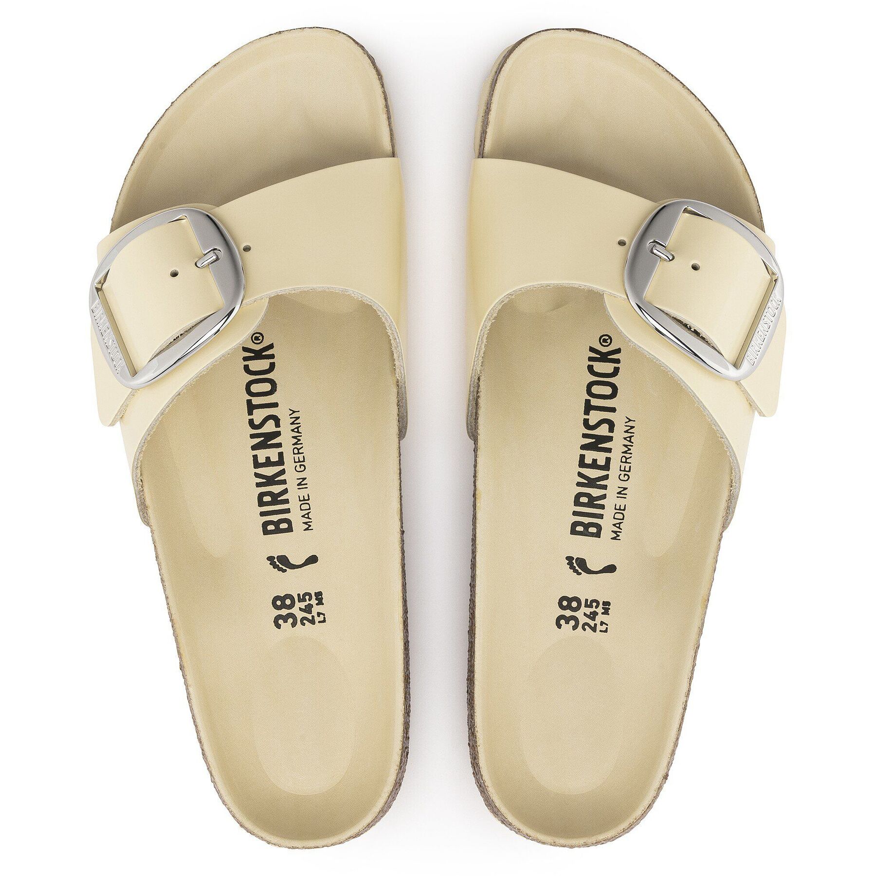 Alternative view of Madrid Big Buckle Natural Leather Patent