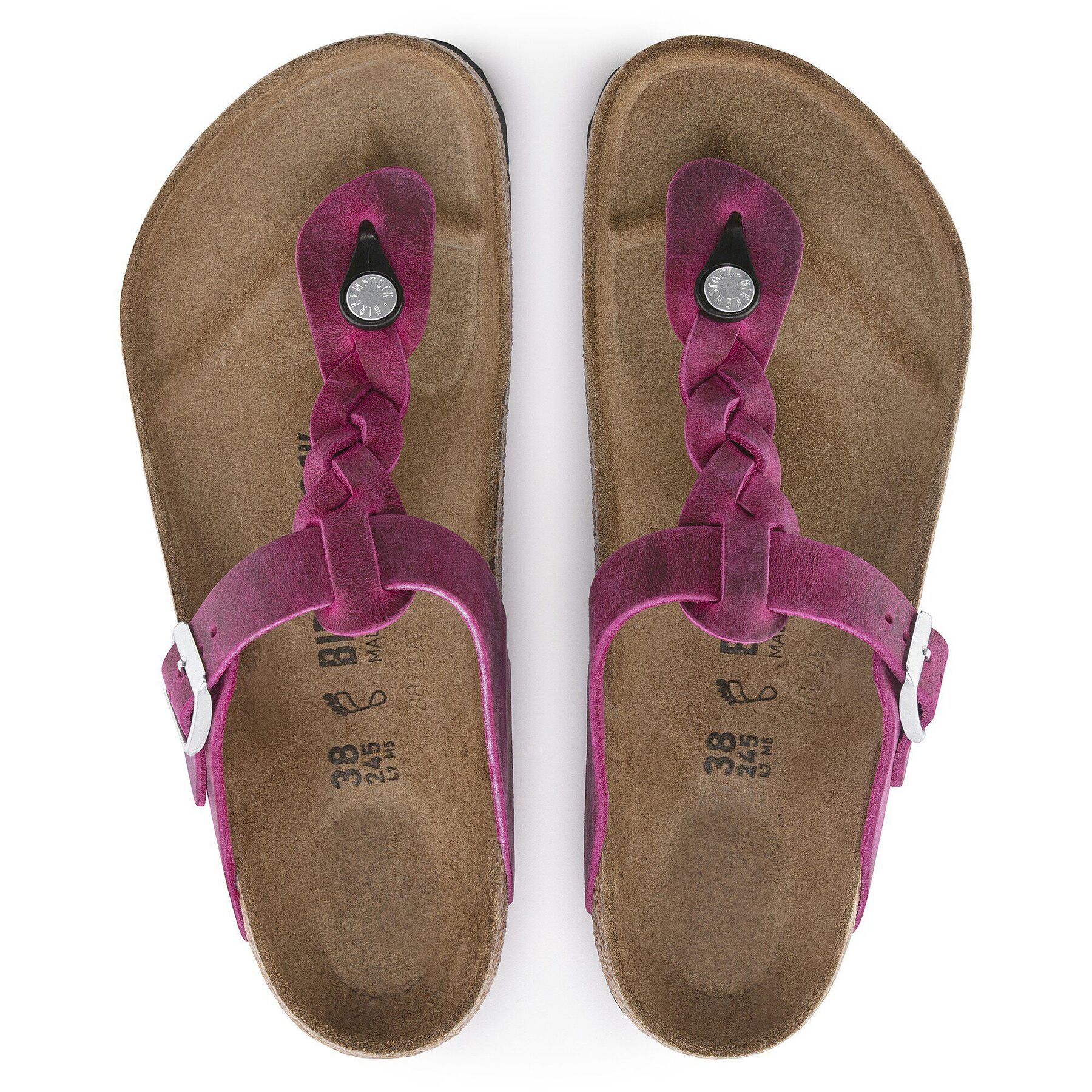 Alternative view of Gizeh Braided Natural Leather Oiled
