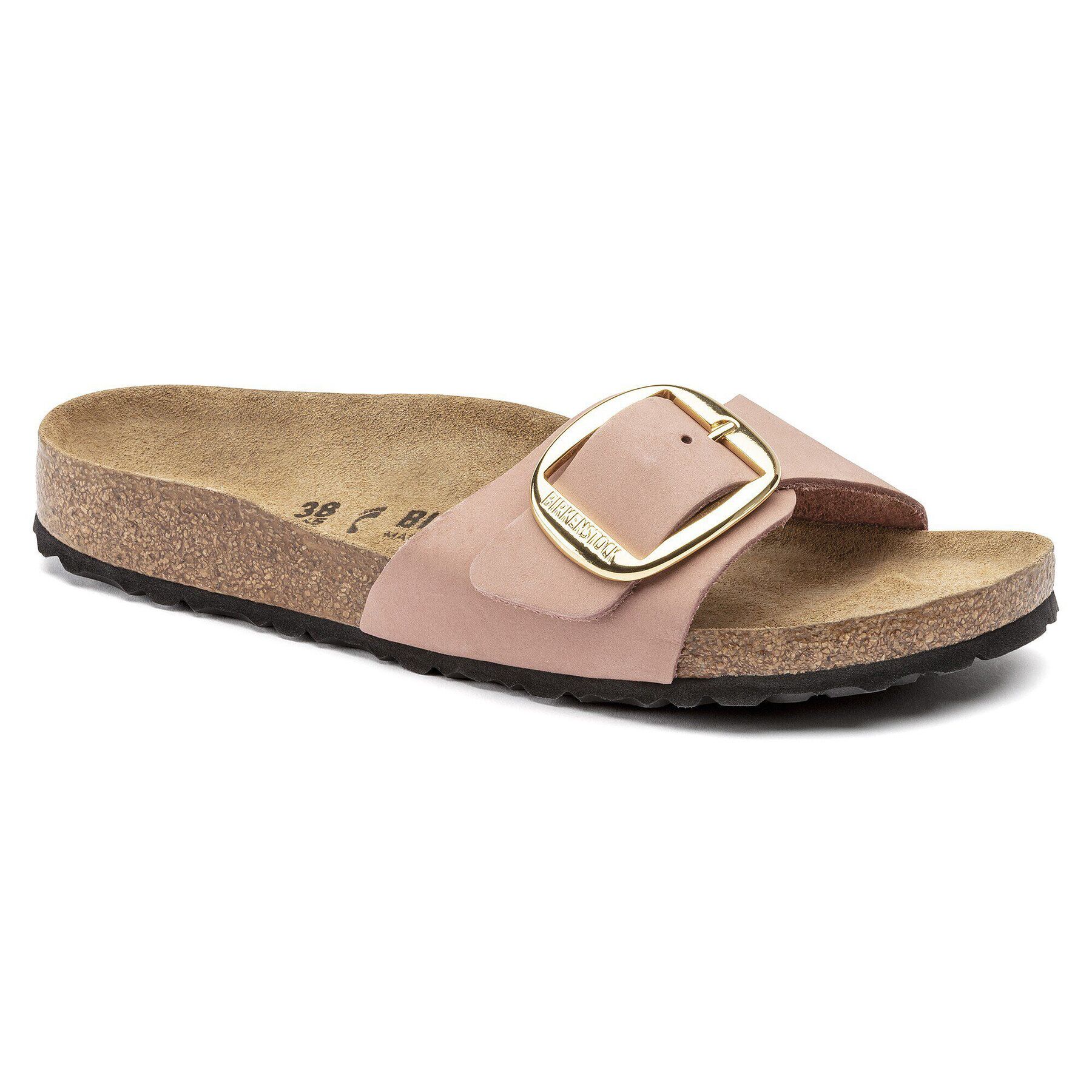 Madrid Big Buckle Nubuk Leather