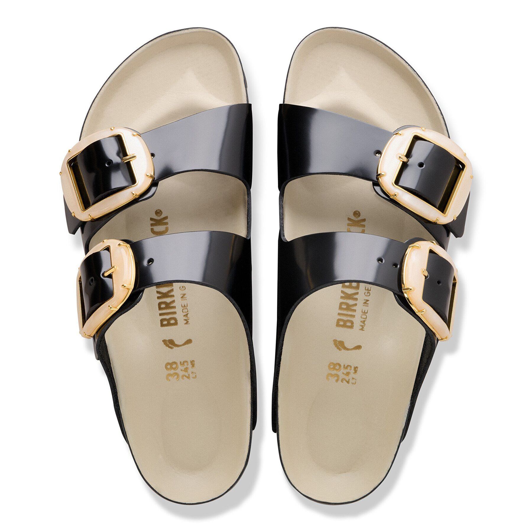 Alternative view of Arizona Big Buckle Natural Leather Patent