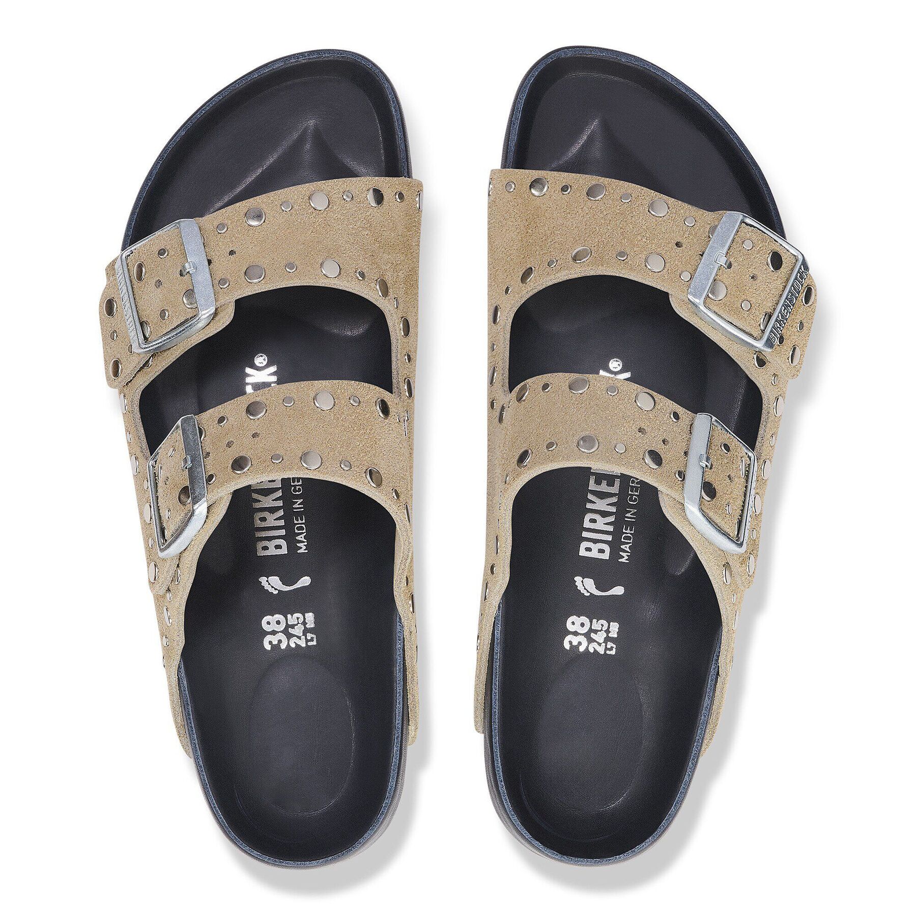 Alternative view of Arizona Rivet Suede Leather