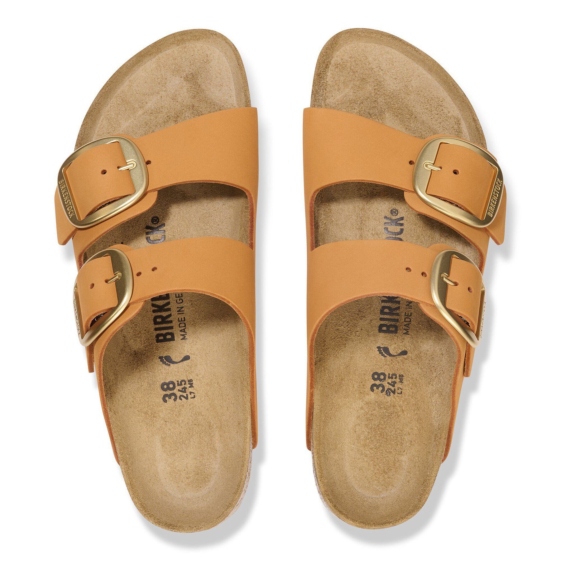 Alternative view of Arizona Big Buckle Nubuck Leather Burnt Orange