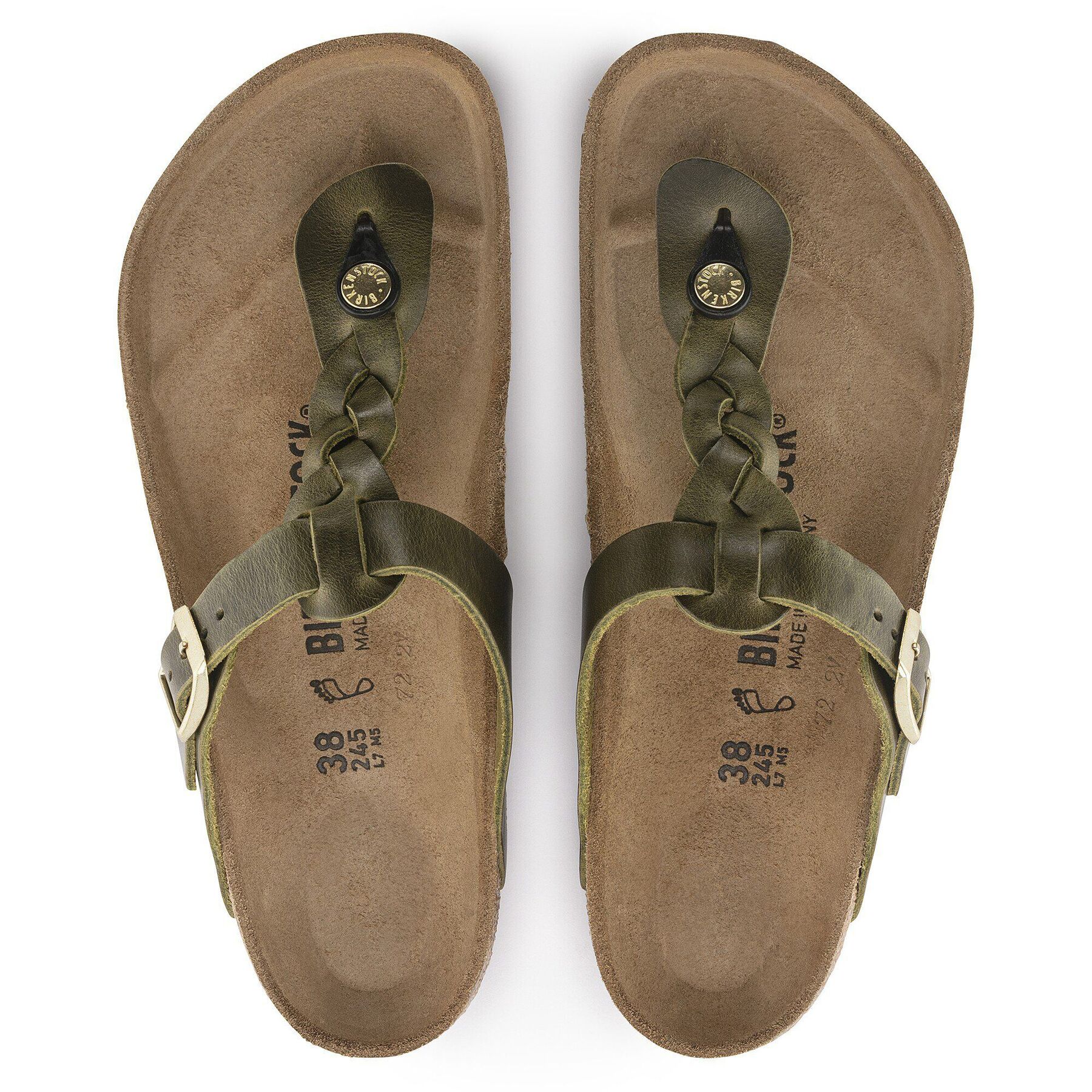 Alternative view of Gizeh Braided Natural Leather Oiled