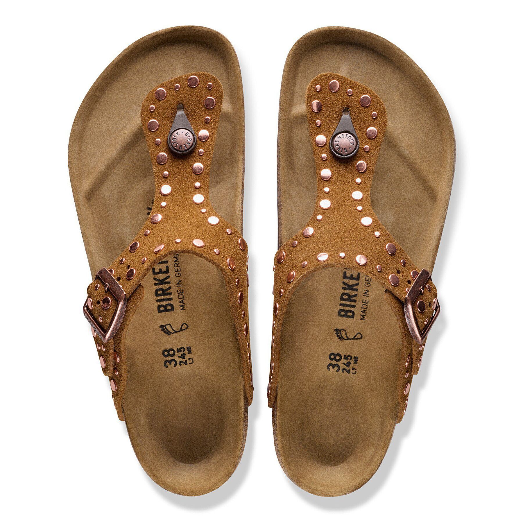 Alternative view of Gizeh Rivet Suede Leather