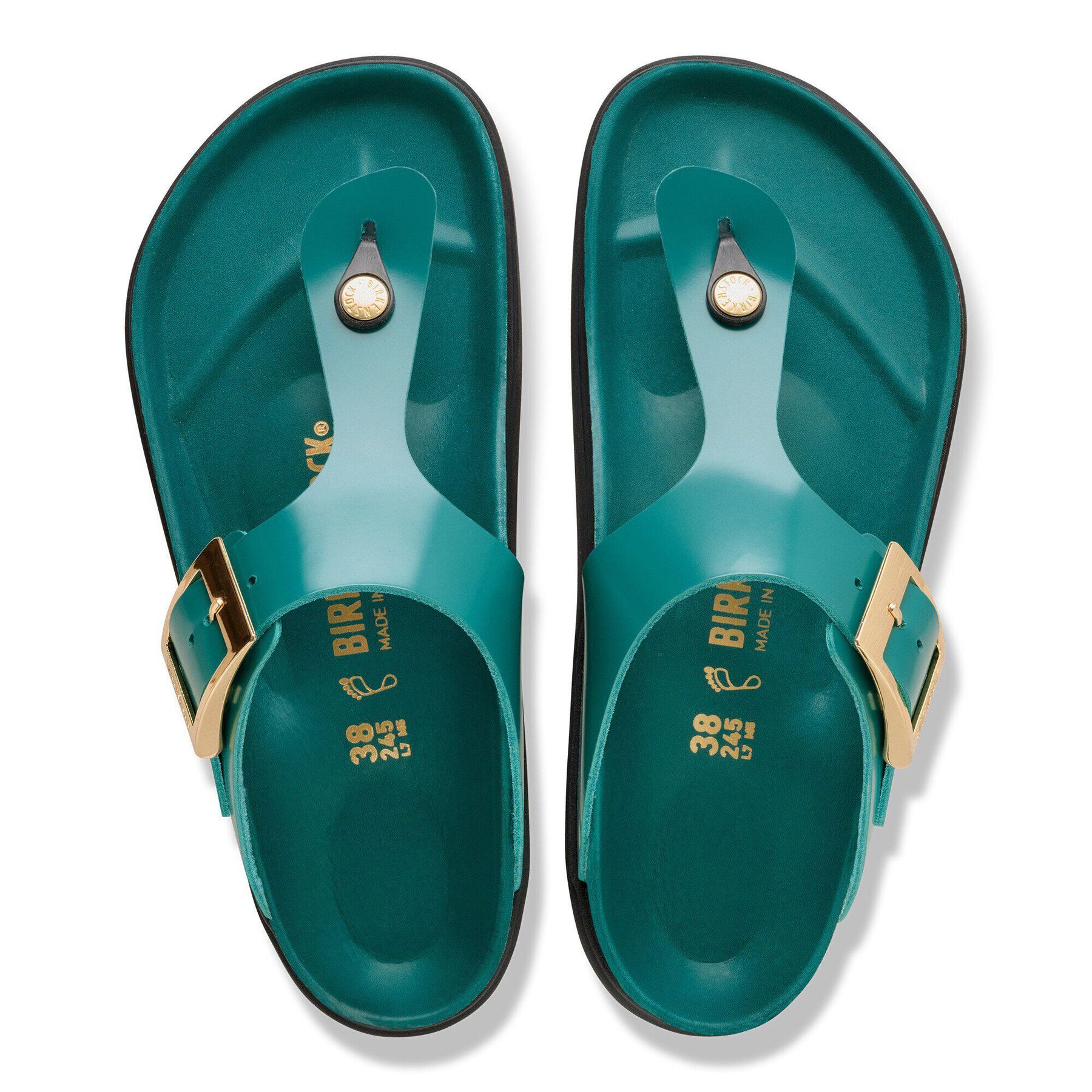 Alternative view of Gizeh Droplet Buckle Natural Leather Patent