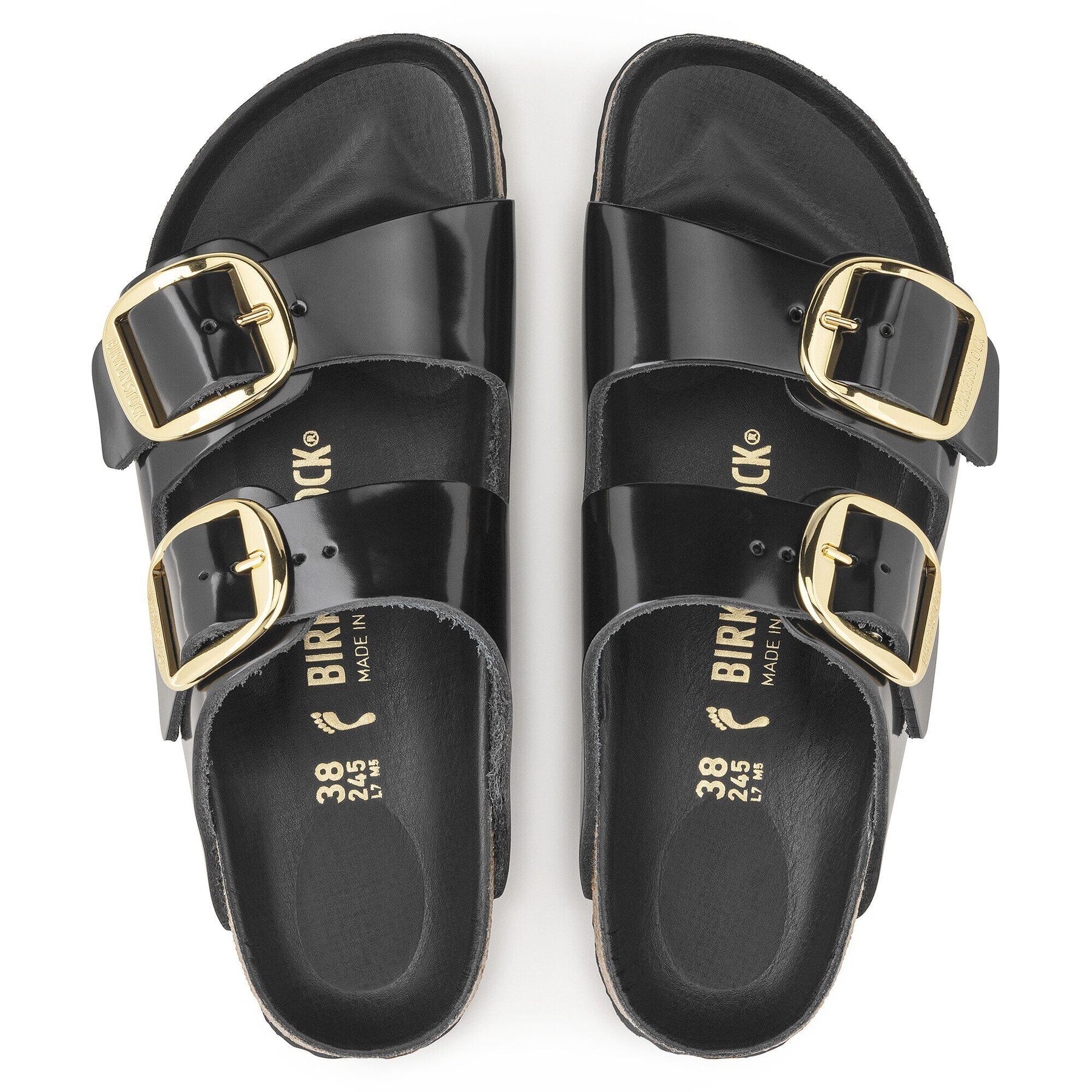 Alternative view of Arizona Big Buckle Natural Leather Patent