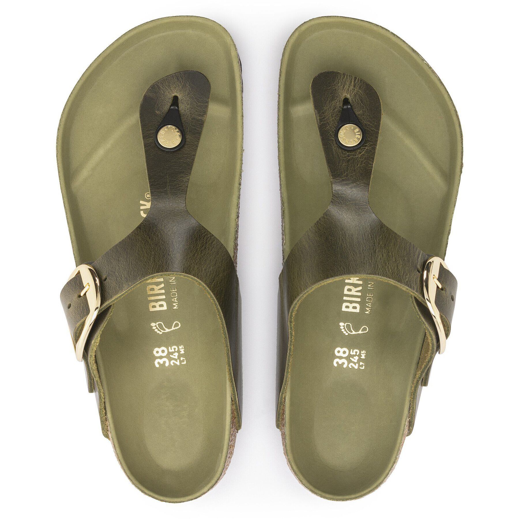 Alternative view of Gizeh Big Buckle Natural Leather Oiled