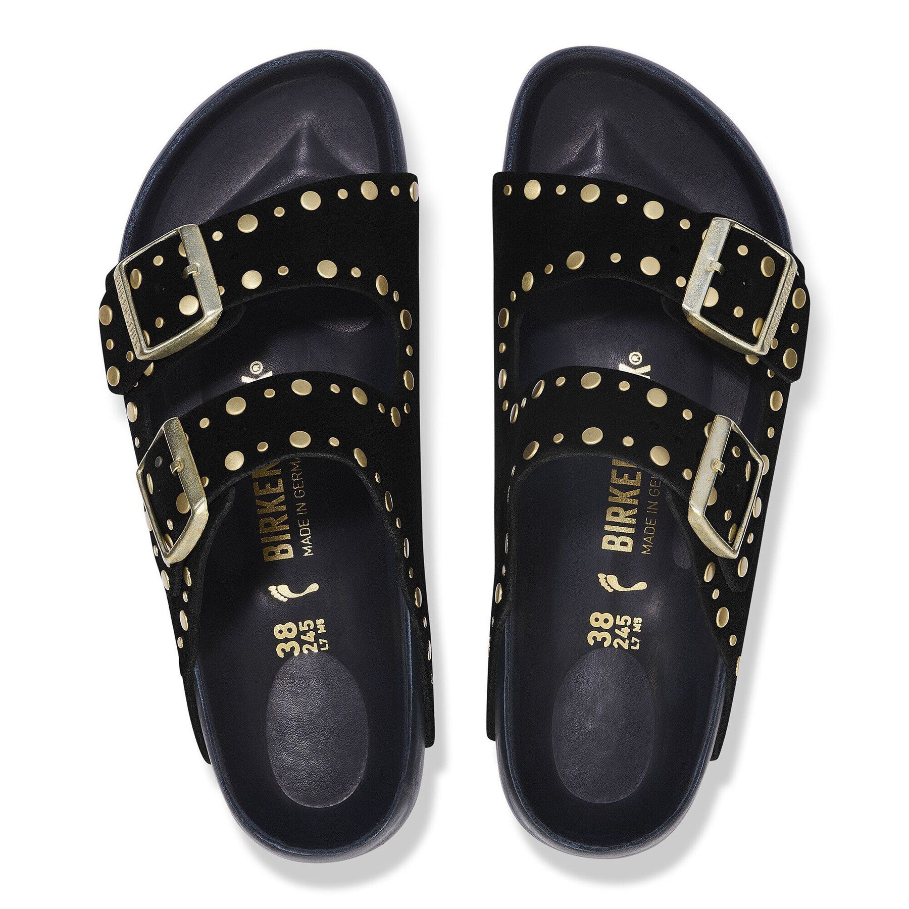 Alternative view of Arizona Rivet Suede Leather