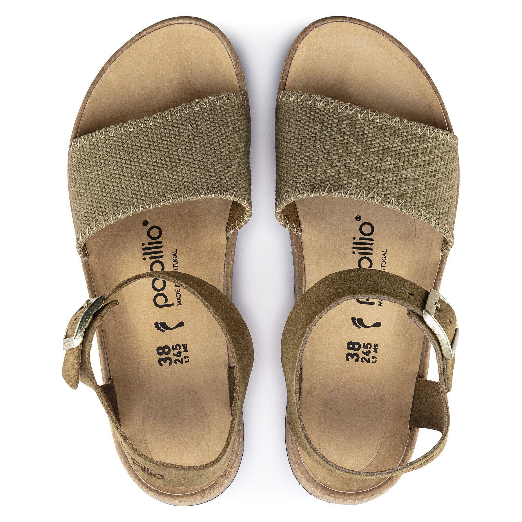 Alternative view of Glenda Suede Leather-Textile Faded Khaki