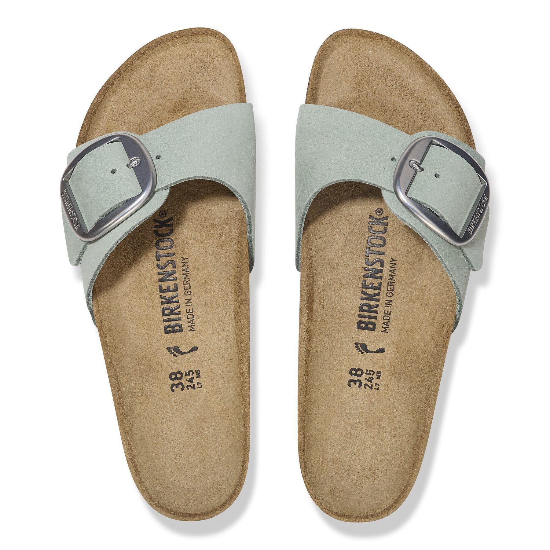 Alternative view of Madrid Big Buckle Nubuck Leather Pure Sage