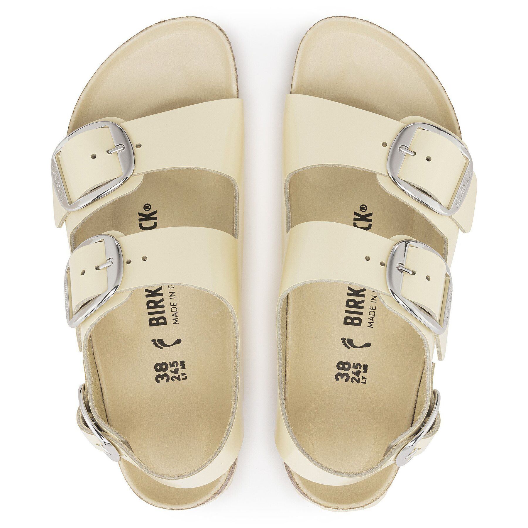 Alternative view of Milano Big Buckle Natural Leather Patent
