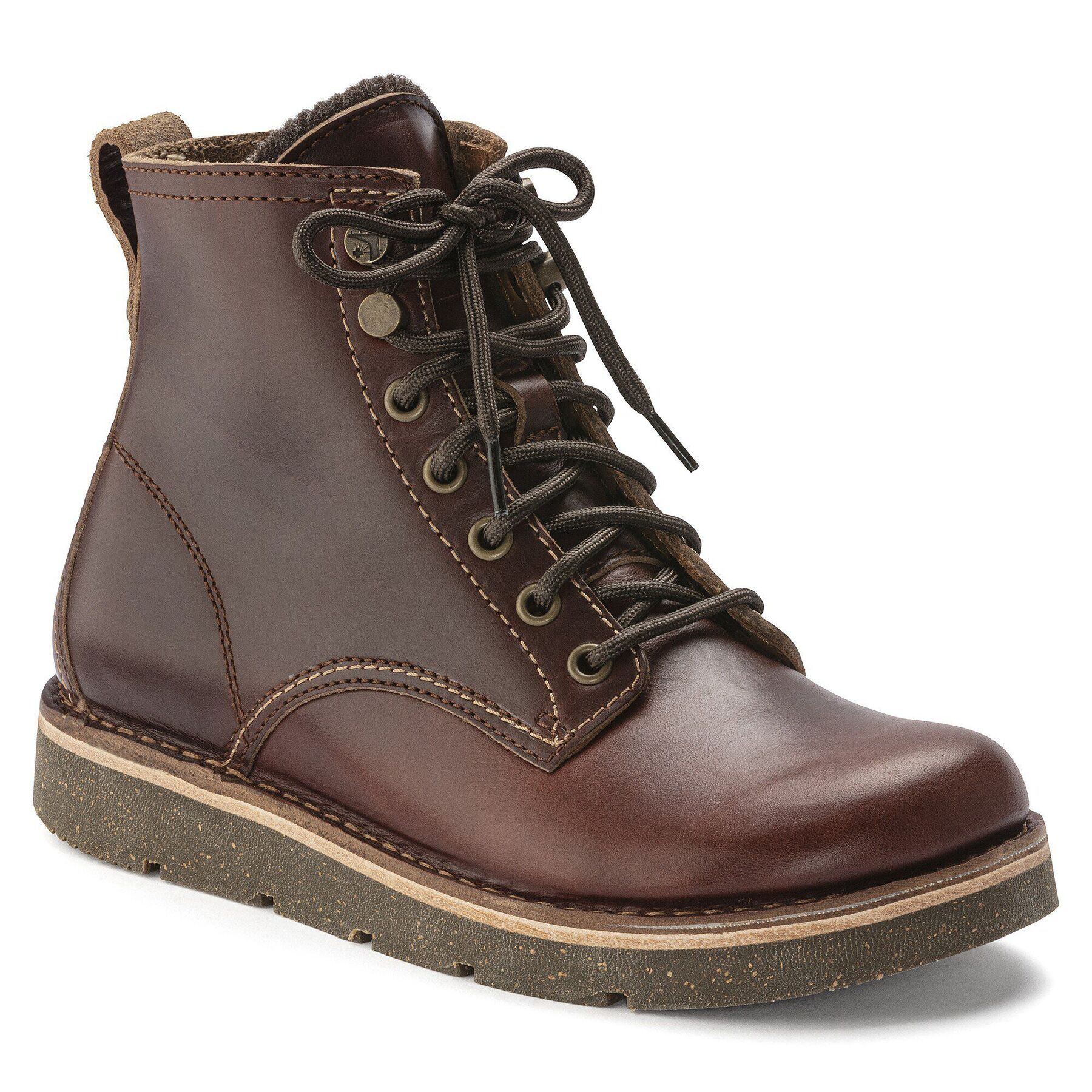 Birmingham Lace Women Natural Leather Oiled