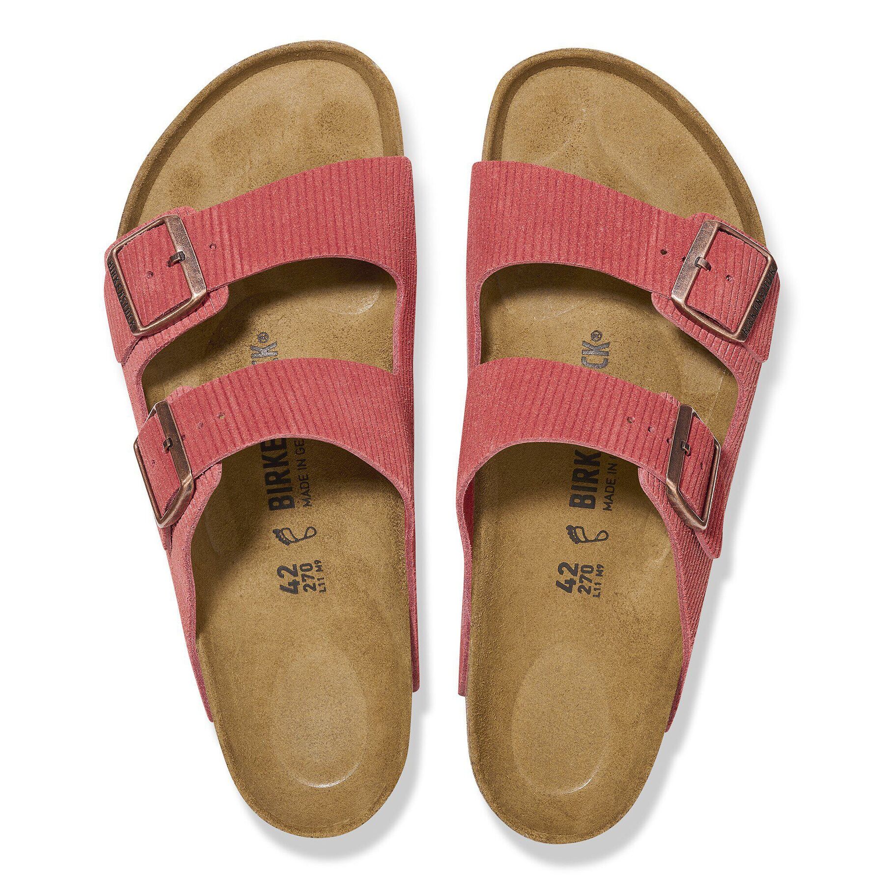 Alternative view of Arizona Suede Embossed Corduroy Sienna Red