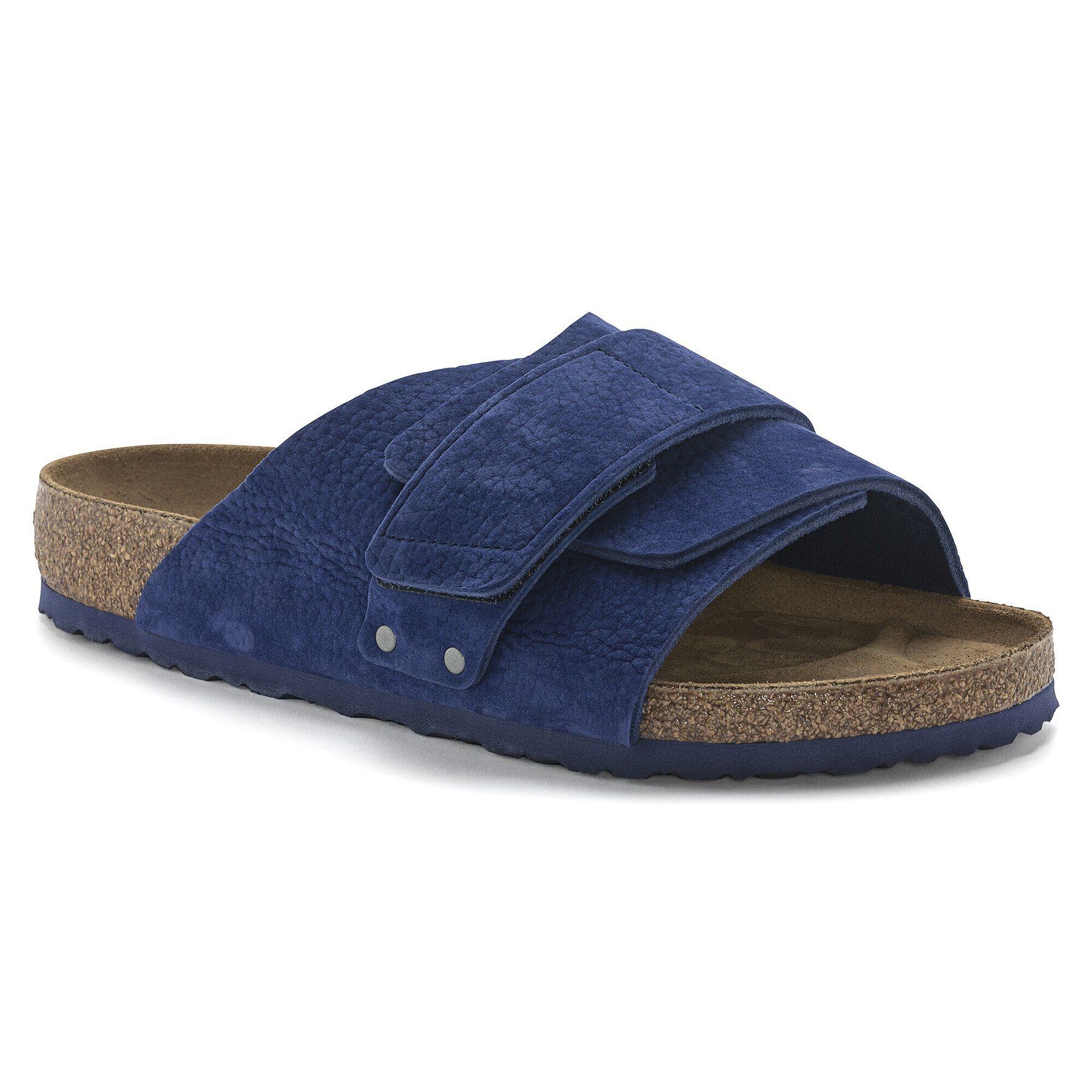 Kyoto Nubuck Leather Desert Buck Indigo Blue