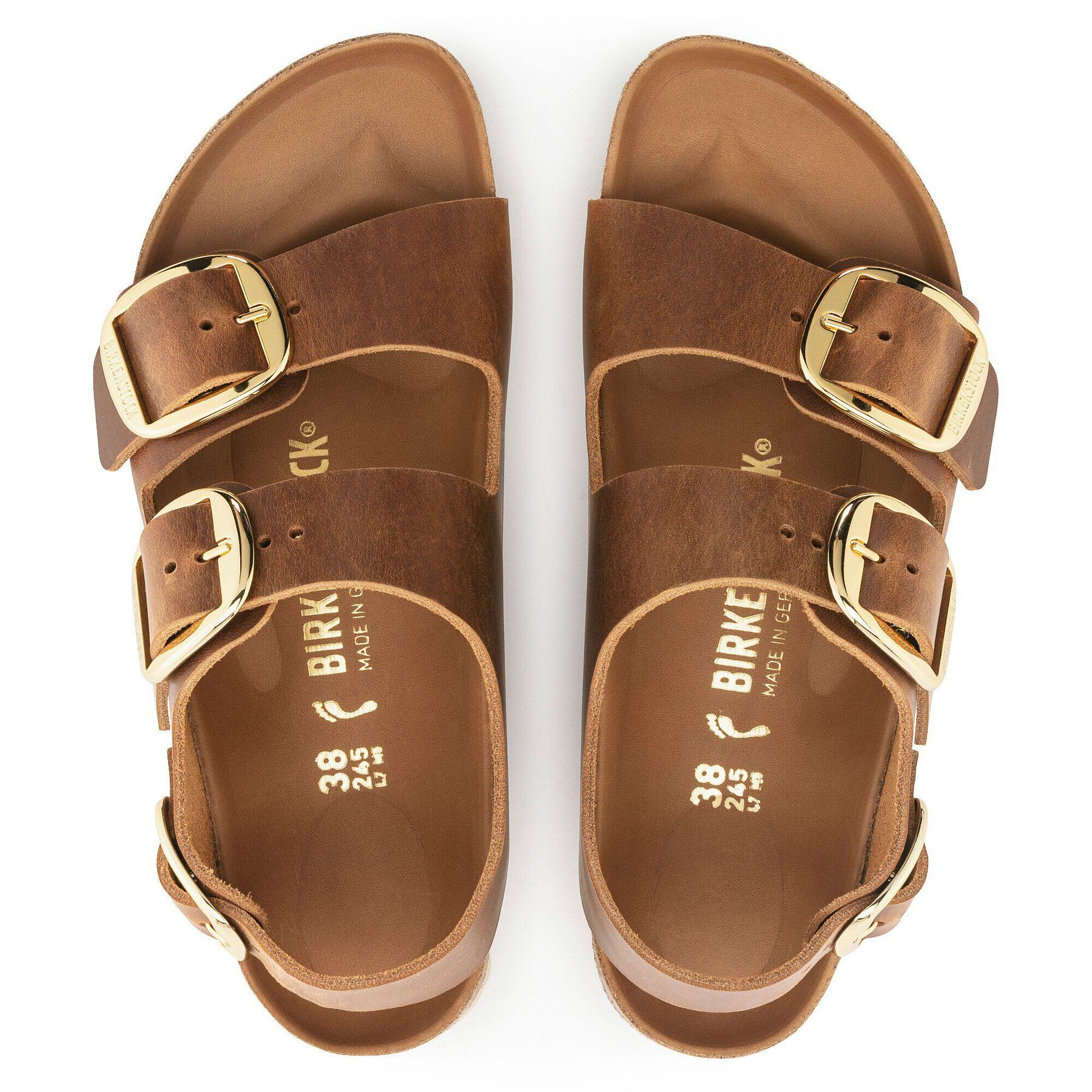 Alternative view of Milano Big Buckle Natural Leather Oiled