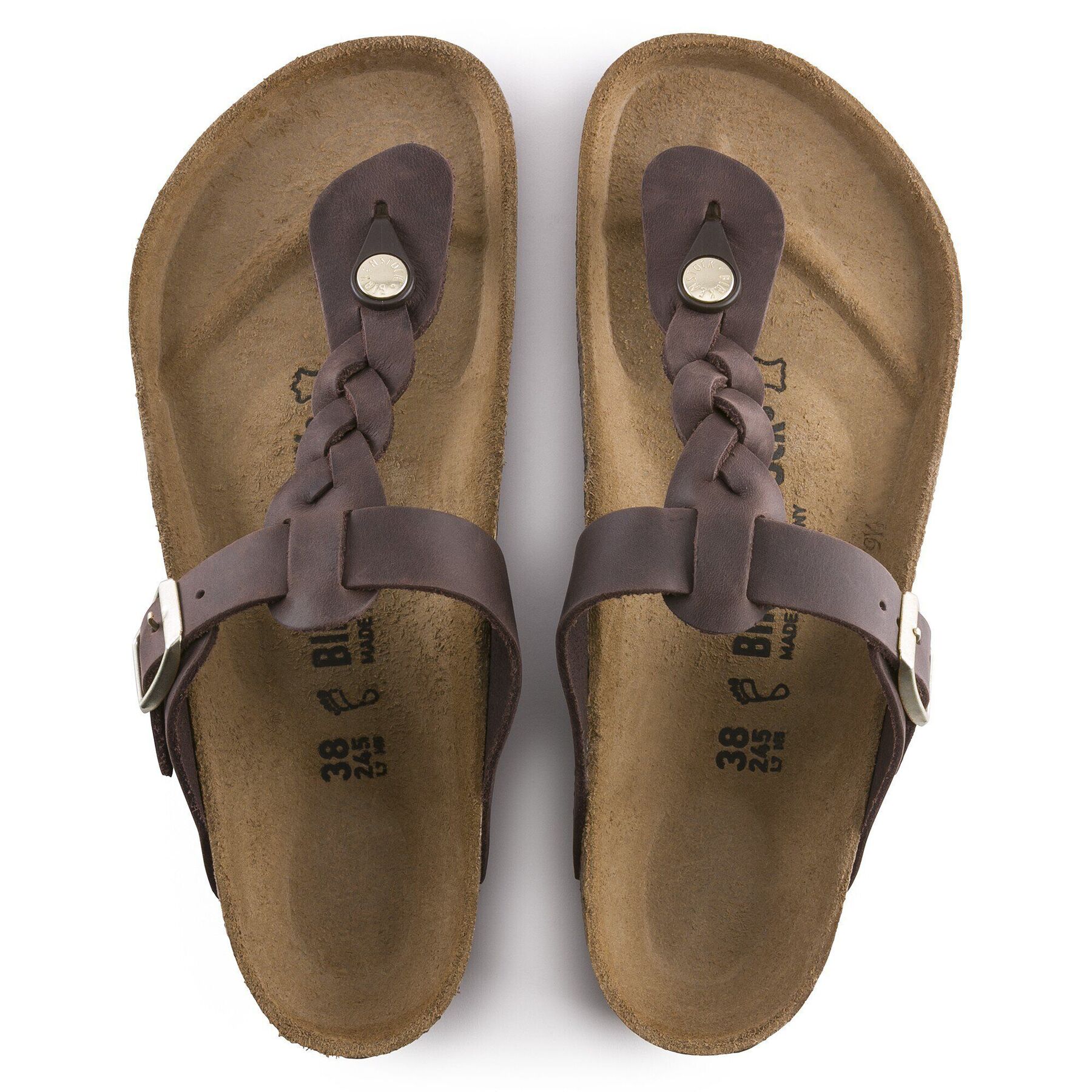 Alternative view of Gizeh Braided Natural Leather Oiled
