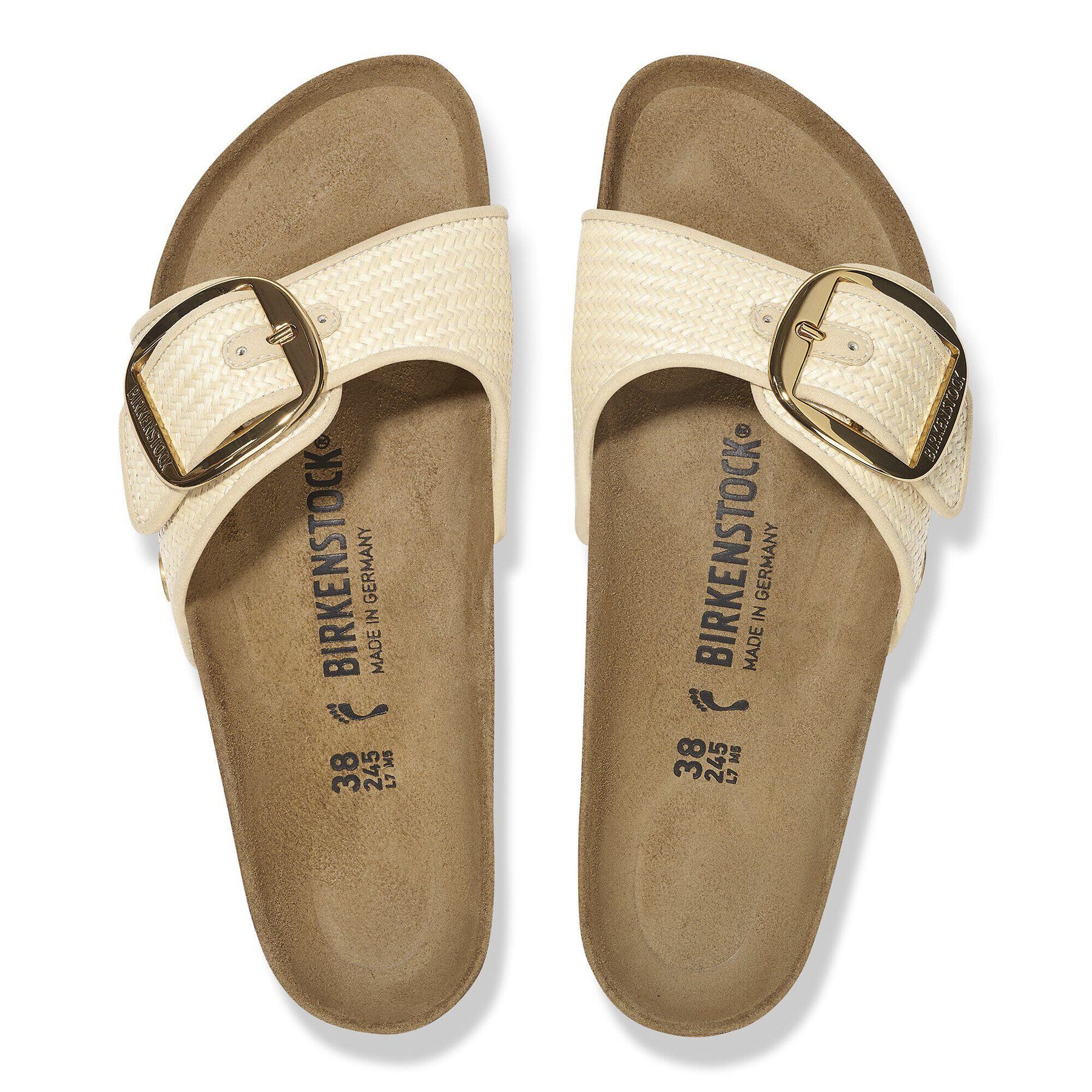 Alternative view of Madrid Big Buckle Raffia Textile