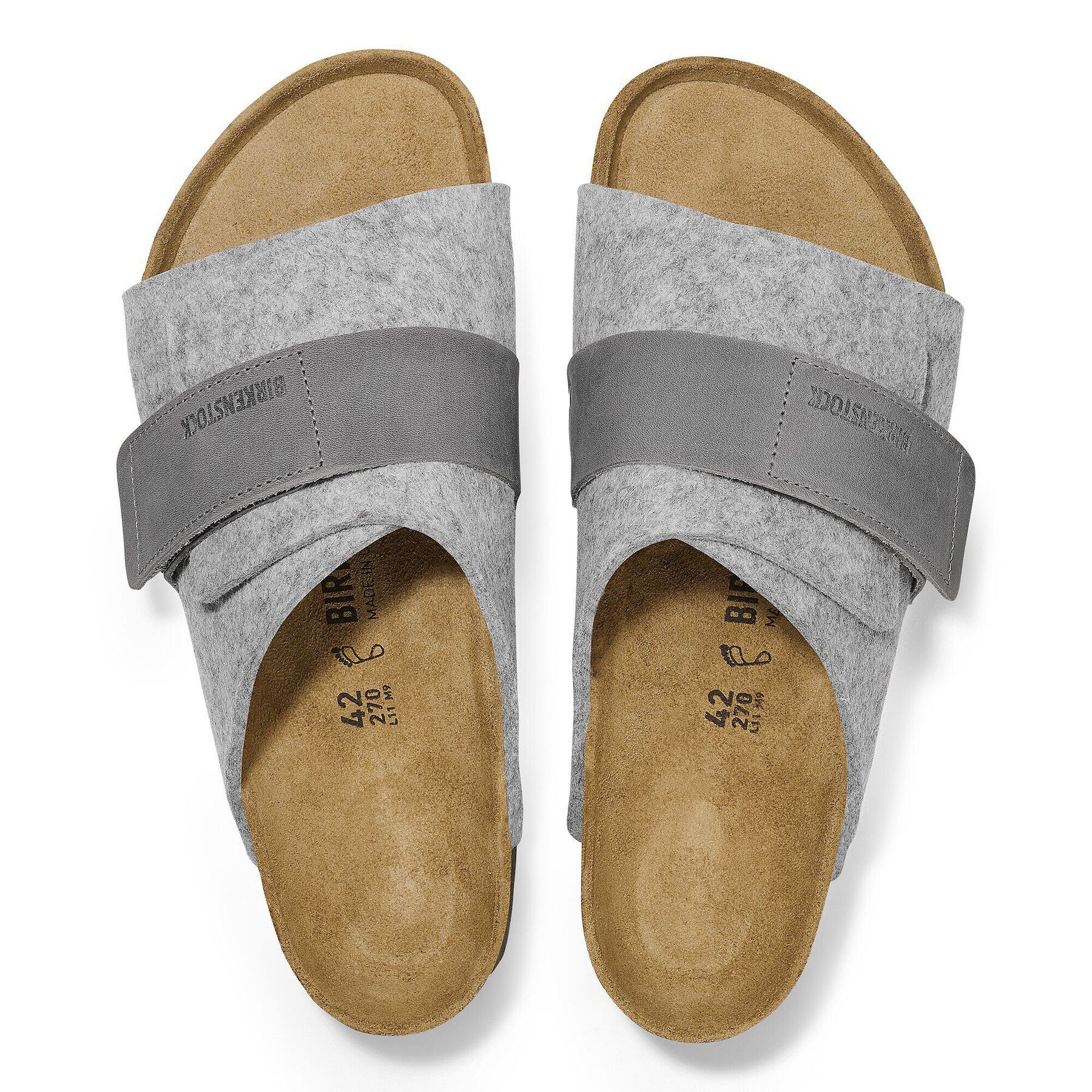 Alternative view of Kyoto Leather/Textile/Felt Light Gray