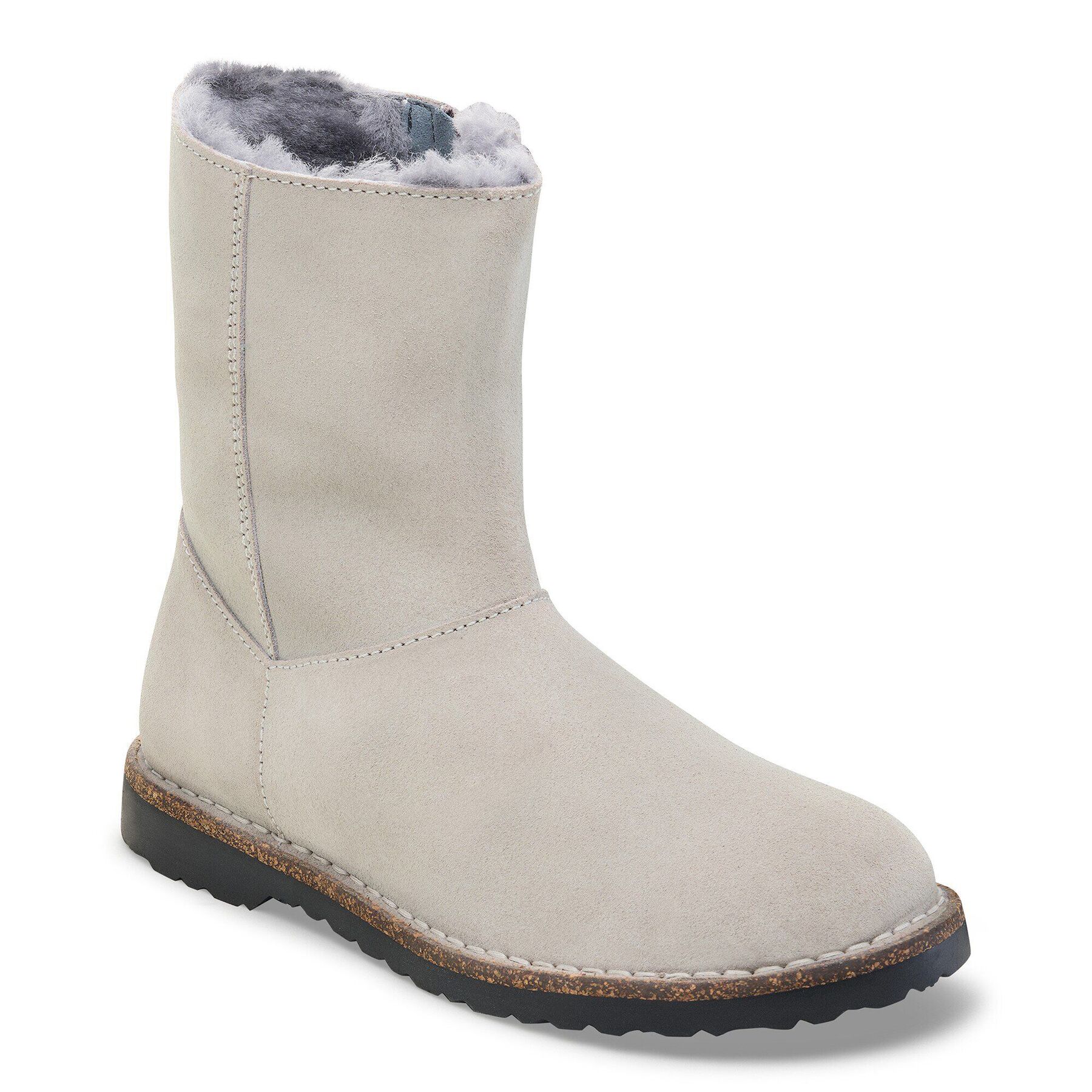 Uppsala Zip Shearling Suede Leather