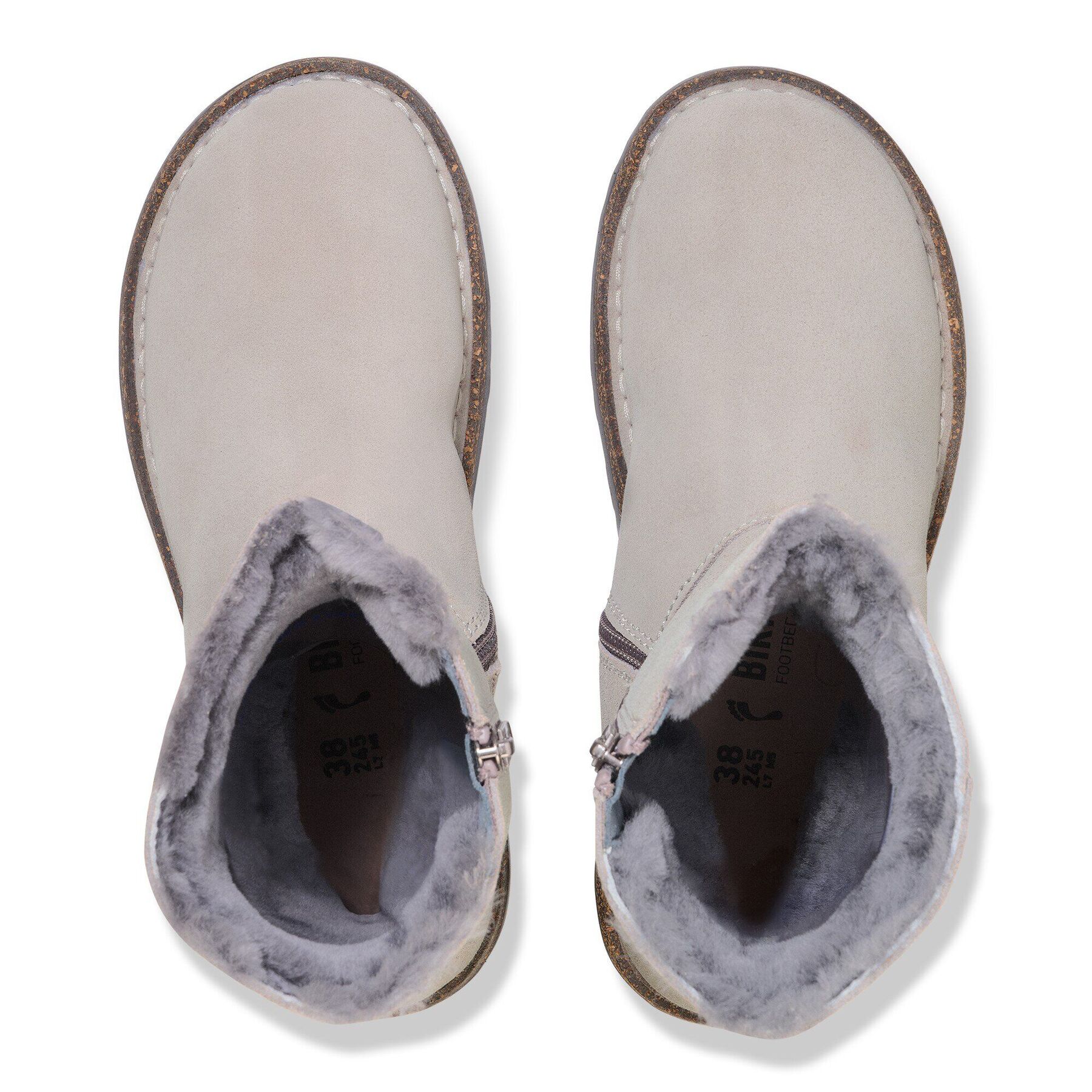 Alternative view of Uppsala Zip Shearling Suede Leather