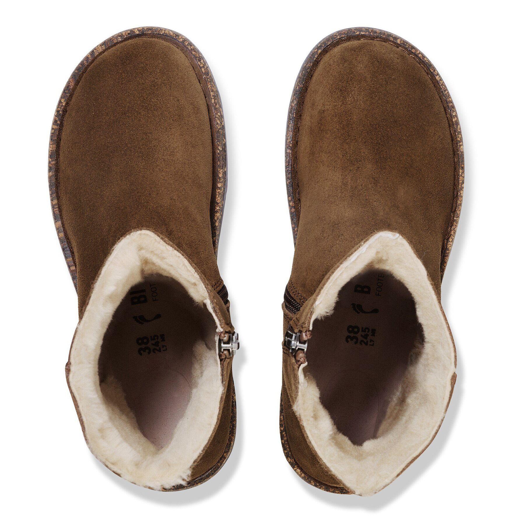 Alternative view of Uppsala Zip Shearling Suede Leather