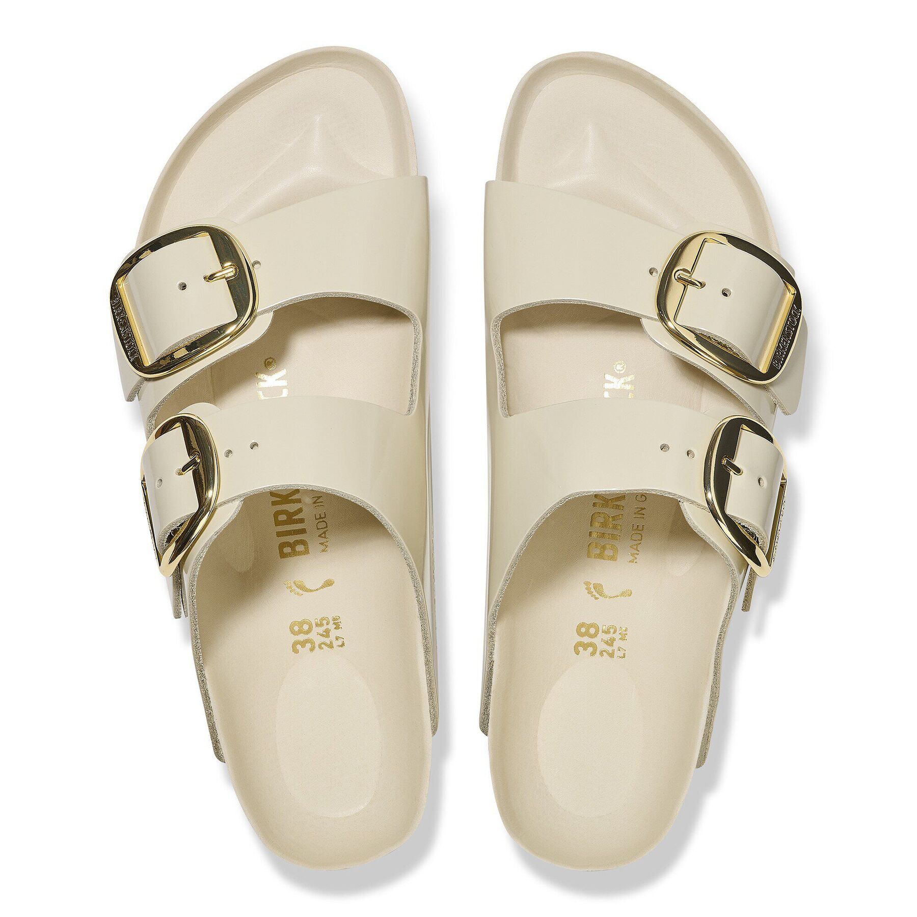 Alternative view of Arizona Big Buckle Natural Leather Patent