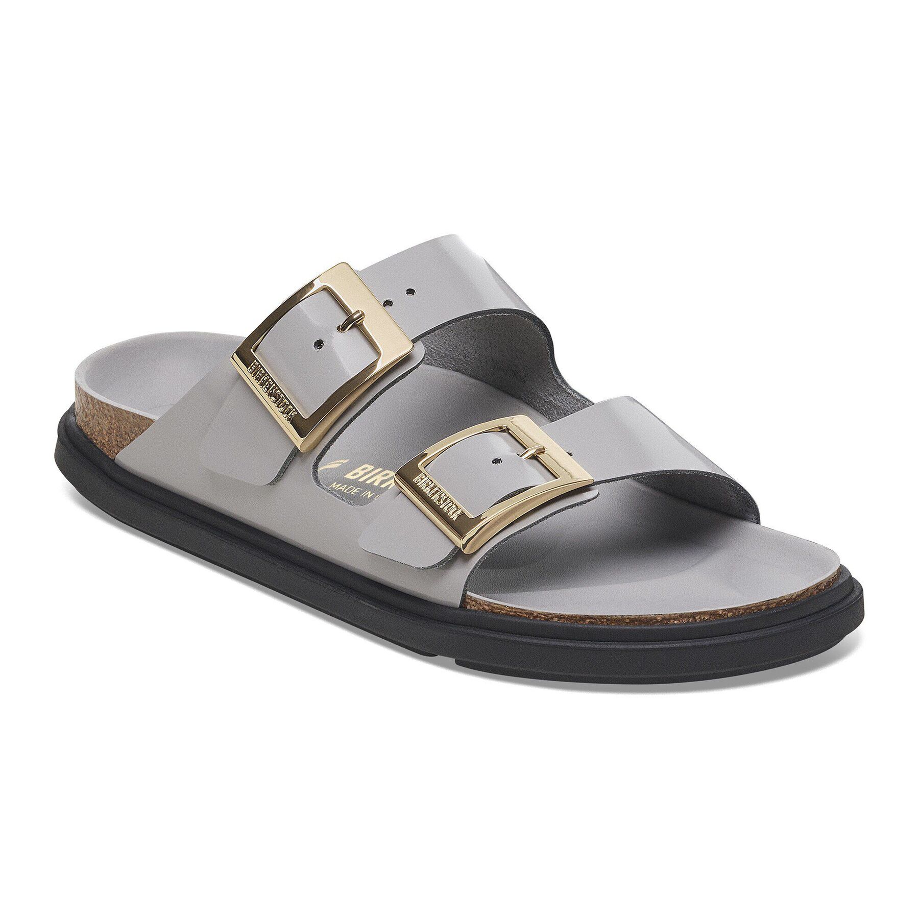 Arizona Droplet Buckle Natural Leather Patent
