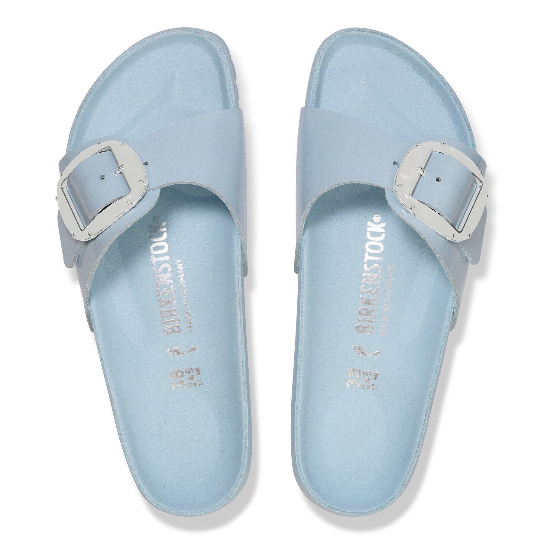 Alternative view of Madrid Big Buckle Pearl Natural Leather Patent