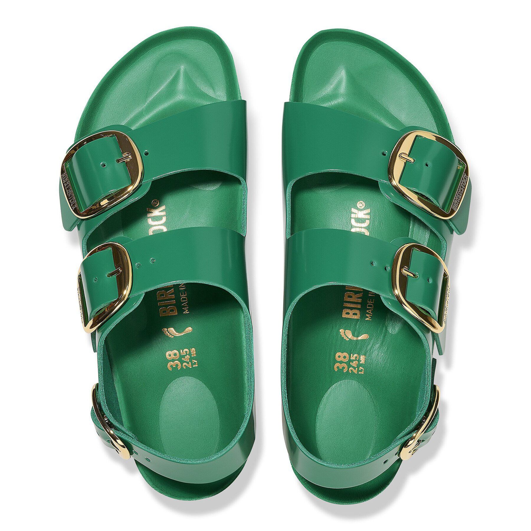 Alternative view of Milano Big Buckle Natural Leather Patent