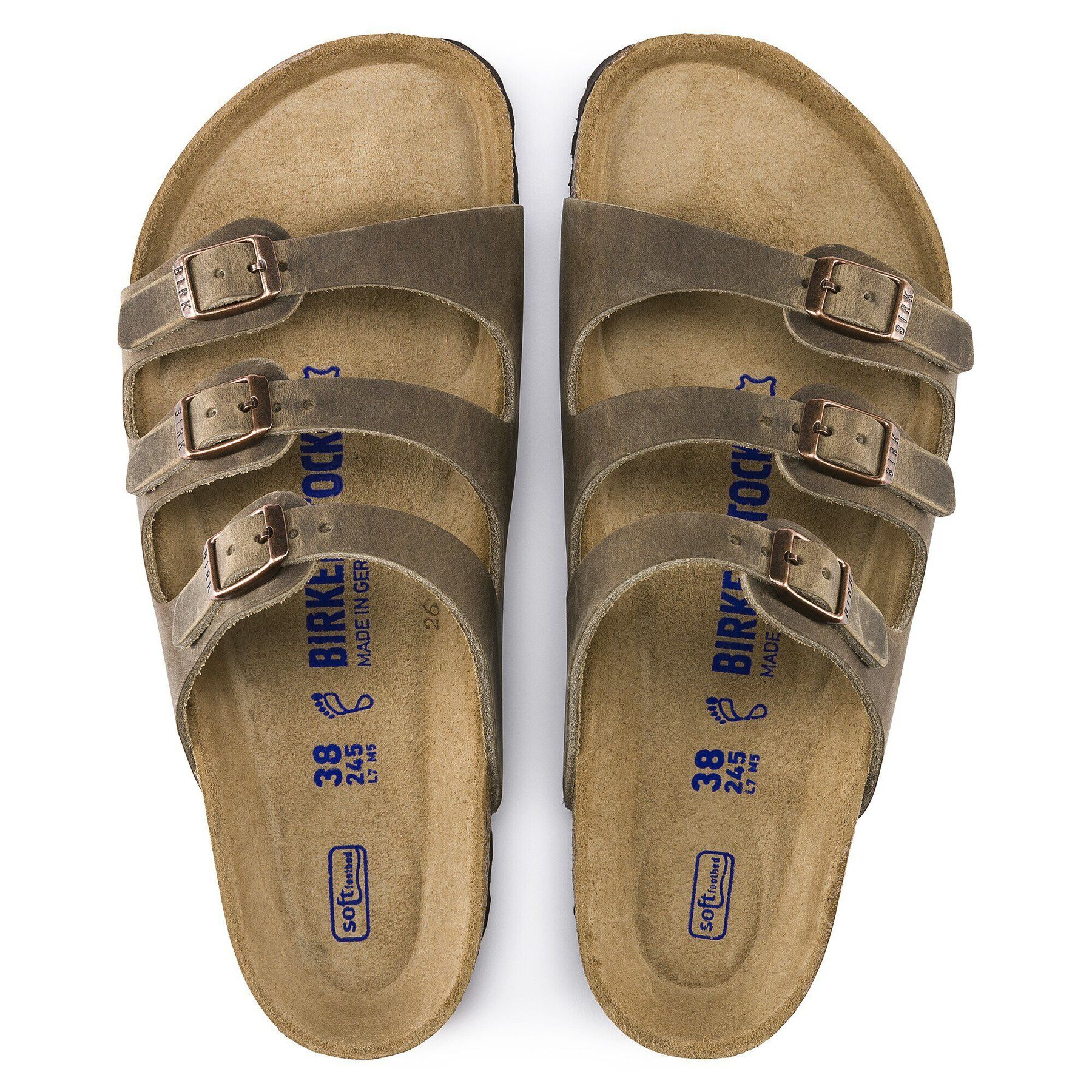 Alternative view of Florida Soft Footbed Oiled Leather Tobacco Brown